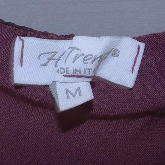 H Trend M Sleeveless Tiger Stripe Top Italy Made - Picture 4 of 5